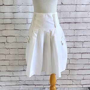 PAPILLION Vintage Y2K Pleated Lined Billowing Girly Skater Skirt